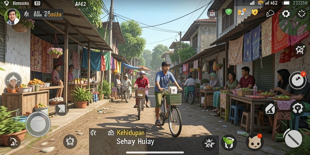 Tampilan gameplay <strong>AA62</strong> yang realistis dan interaktif.