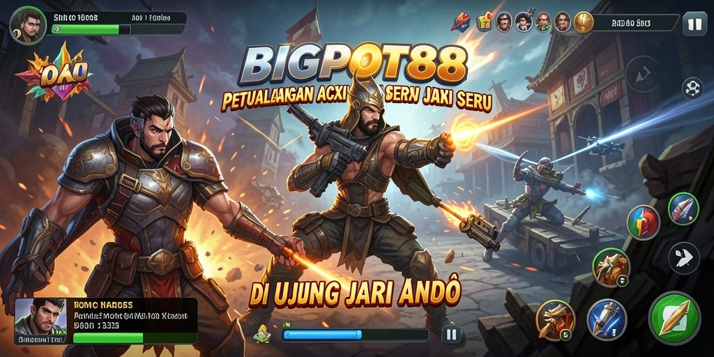 Tampilan gameplay seru dan mendebarkan dari BIGPOT88.