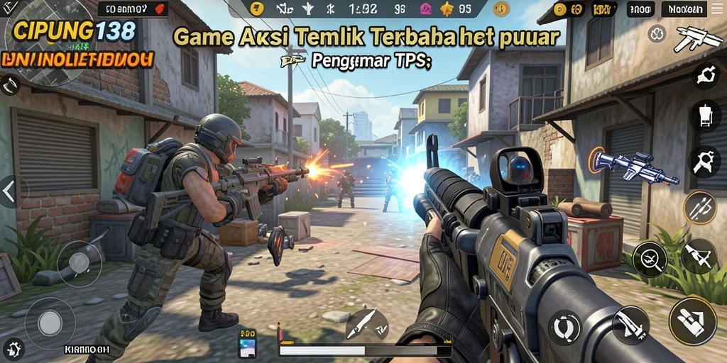 Tampilan gameplay <strong>CIPUNG138</strong> yang mendebarkan dengan aksi tembak-menembak yang intens.