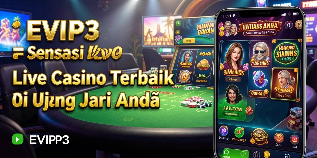Gameplay Live Casino yang mengasyikkan dan interaktif.
