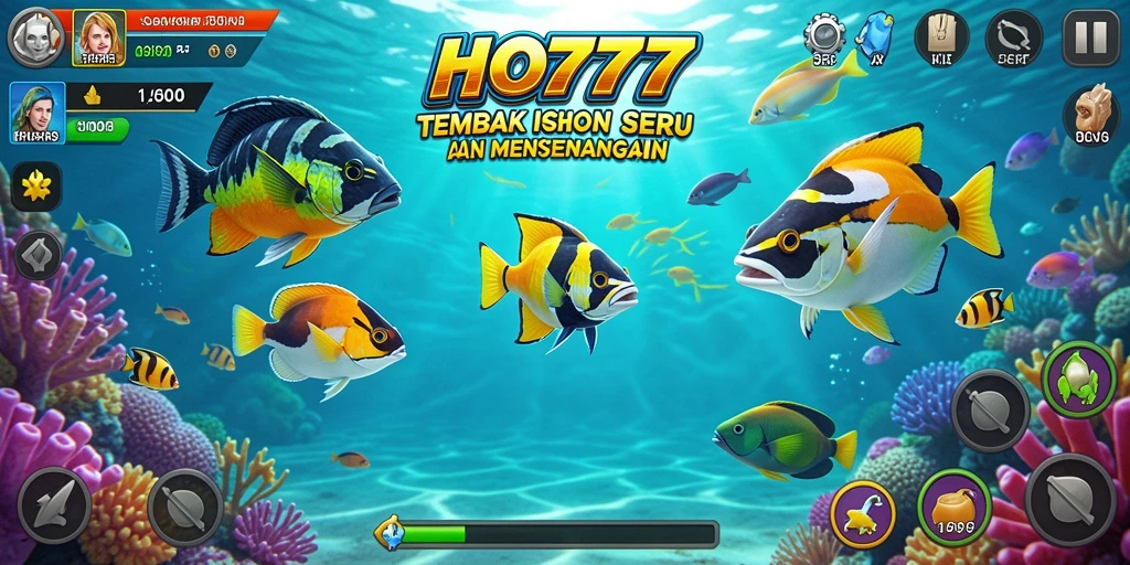 Screenshot gameplay HO777 menampilkan aksi seru Tembak Ikan.