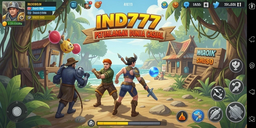 Tampilan gameplay IND777 yang menarik dan penuh warna.