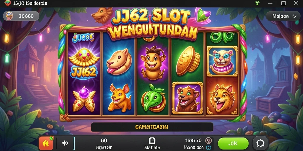Tampilan gameplay Slot yang menarik dalam JJ62 dengan berbagai tema.