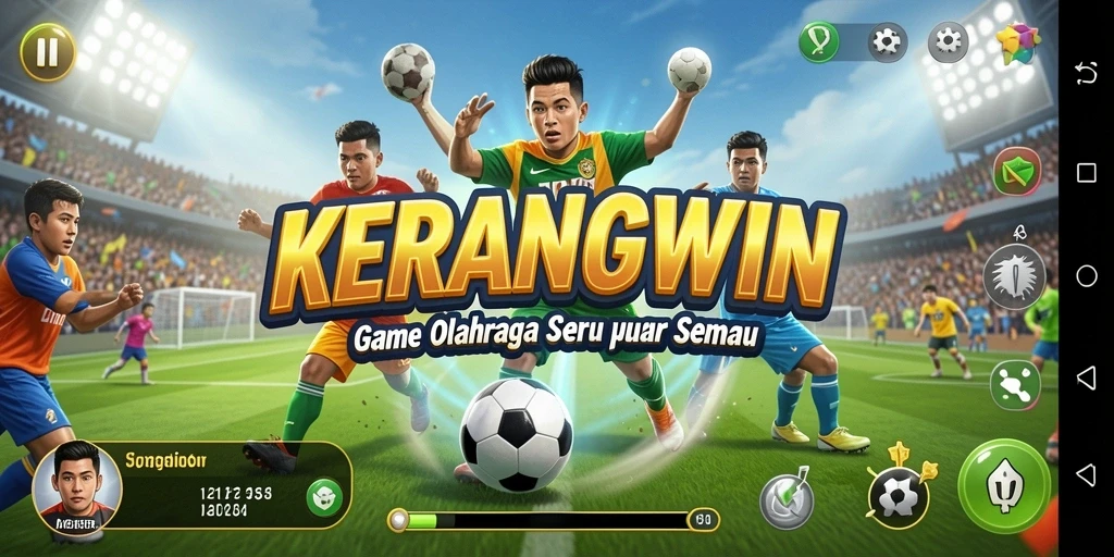 Tampilan gameplay KERANGWIN yang penuh aksi dan seru.