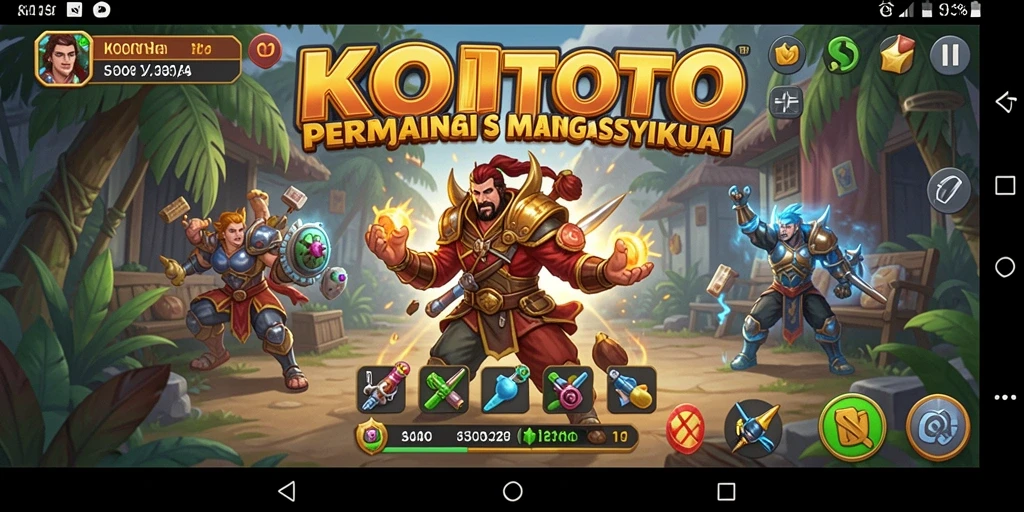 Tangkapan layar gameplay KOITOTO menampilkan strategi dalam membangun kerajaan.