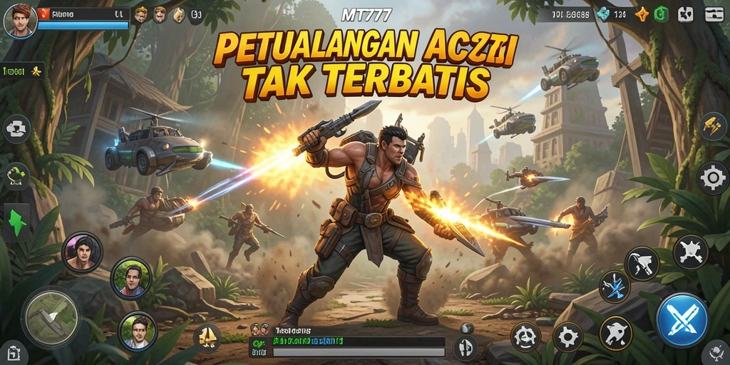 Tampilan gameplay seru dan menegangkan dalam MT777.