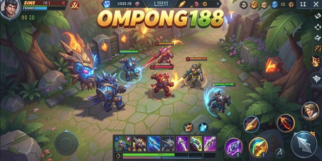 Tampilan gameplay OMPONG188 yang seru dan kompetitif.