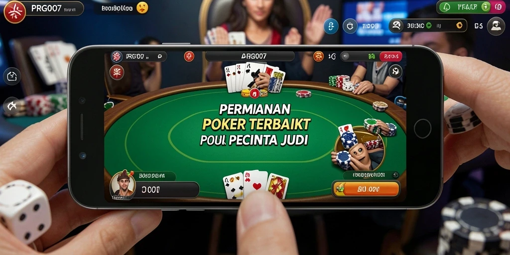 Screenshot gameplay poker di PRG007 menunjukkan keseruan permainan.