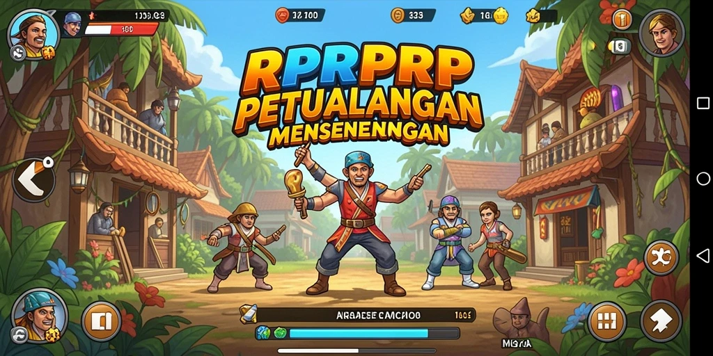 Tampilan gameplay seru dari RPRPRP yang penuh aksi.