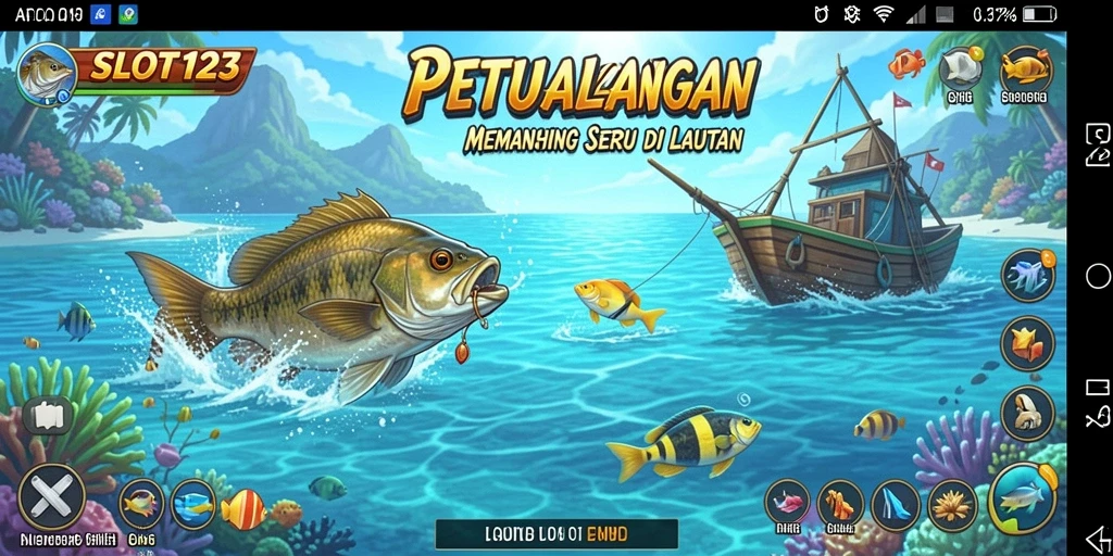 Tangkapan ikan yang memuaskan dalam gameplay SLOT123.